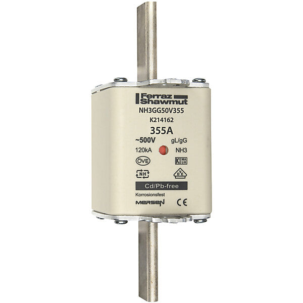 Mersen NH-Sicherungseinsatz SF Gr.3 gG 355A/500V KM NH3GG50V355